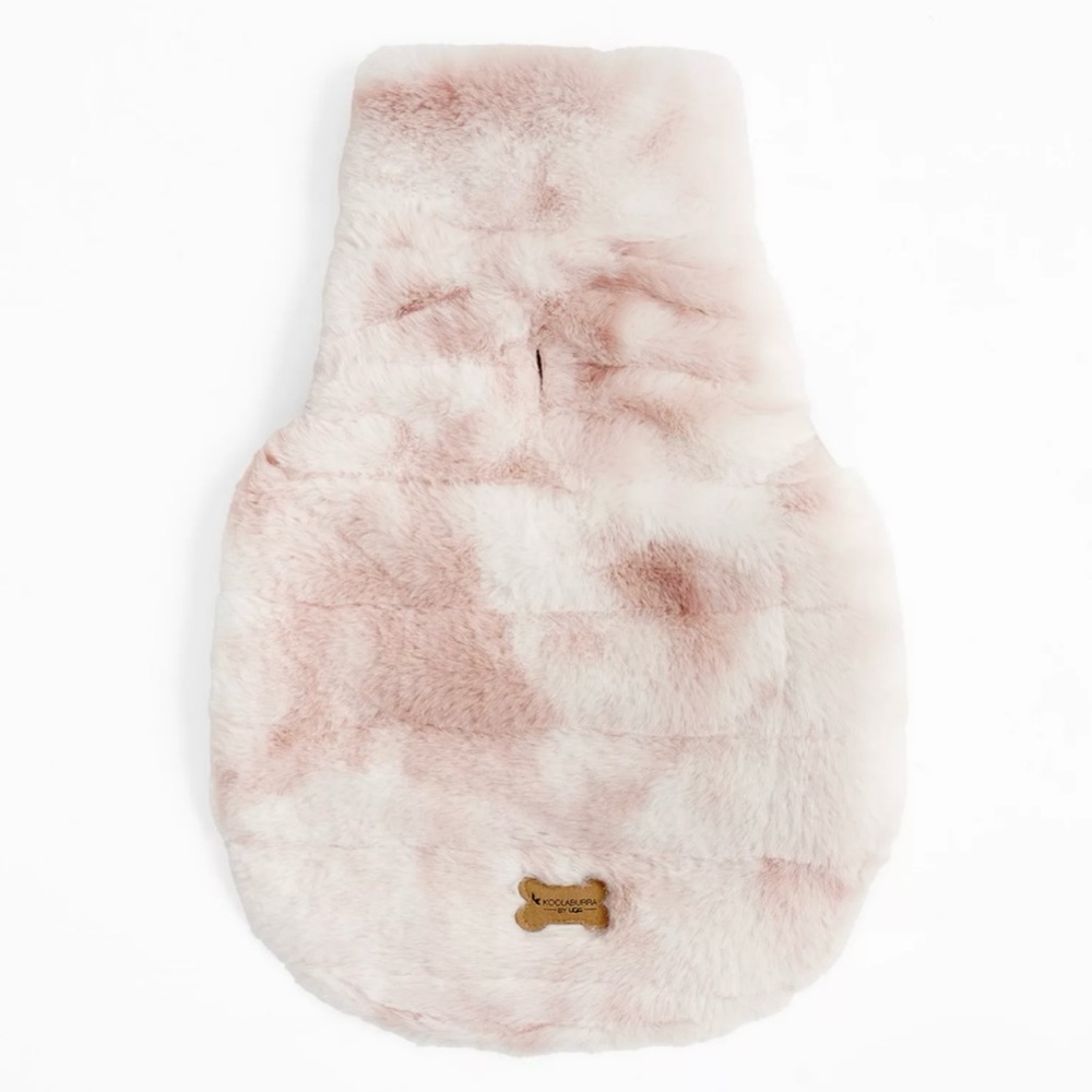 NWT Koolaburra by UGG Phobo Faux Fur Pet Dog Vest in Dune